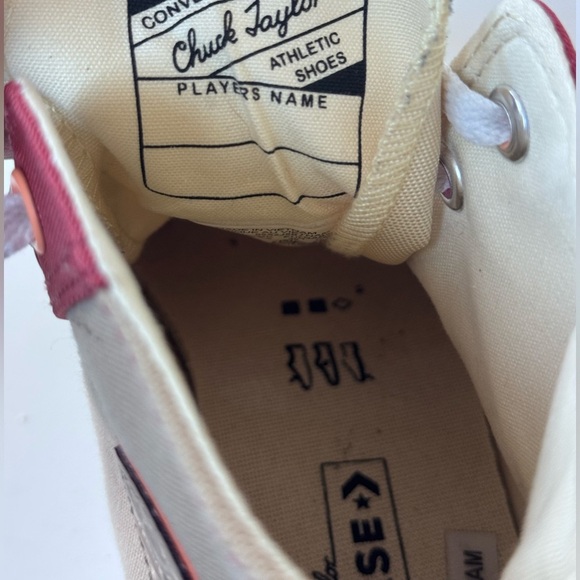 Converse All-Star Chuck 70 Hi Colorblock Rhubarb Pie Sneaker Shoes Size 7.5 - Picture 9 of 11